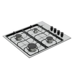 Thermogatz TGS 9040 IX Εστία Φυσικού Αερίου Αυτόνομη Inox 58x51εκ. Ασημί